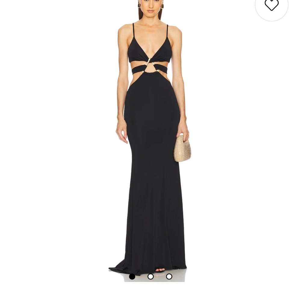 REVOVLE Milan Gown in Black x Michael Costello